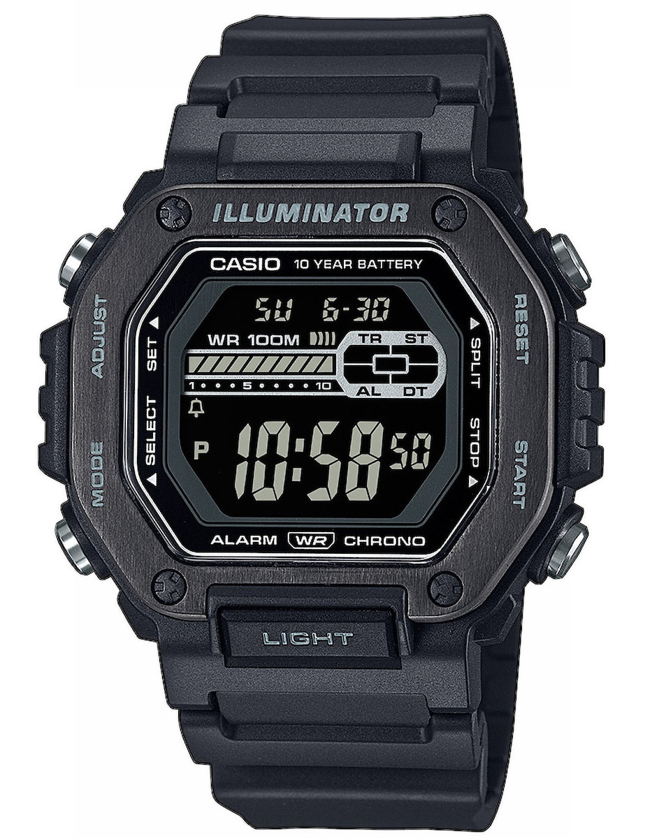 Casio Αναλογικό/Ψηφιακό Ανδρικό Ρολόι 47.2mm Χρονογράφος Μπαταρίας με Μαύρο Καουτσούκ Λουράκι